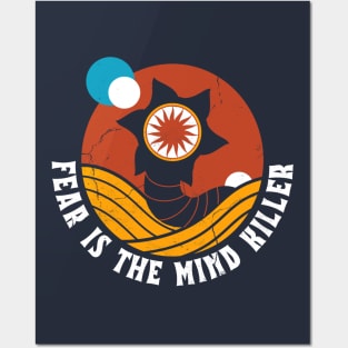 Fear Is The Mind Killer - Vintage Distressed Retro Scifi - Dune Posters and Art